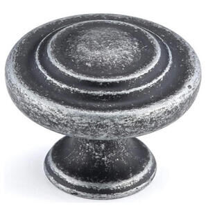 Lot of 10 Richelieu Notre-Dame 1-5/16” Cabinet Knobs BP10734908 Natural Iron